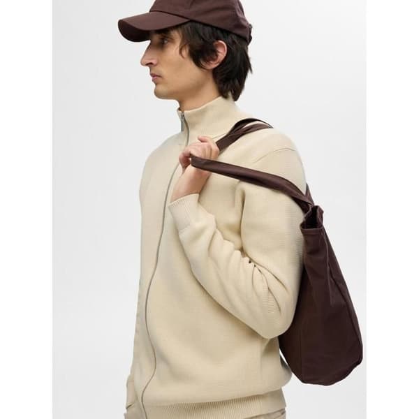Selected Dane zip-up stickad tröja