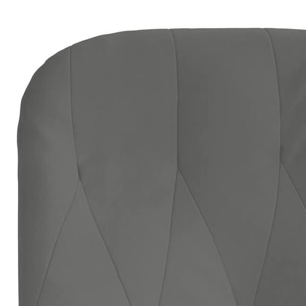 vidaXL Grå velour fåtölj 341195