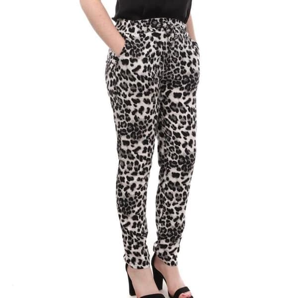 Svart Leopardbyxa Dam Vero Moda Easy