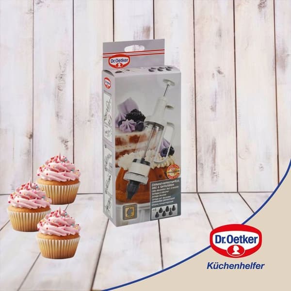 Bakery sprits och 6 mönstermunstycken Dr. Oetker Baker Edition