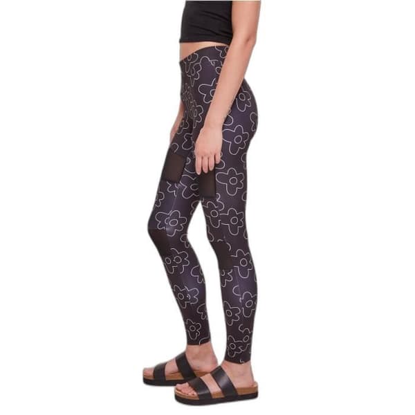 Stora storlekar dam Leggings Urban Classics Tech Mesh AOP