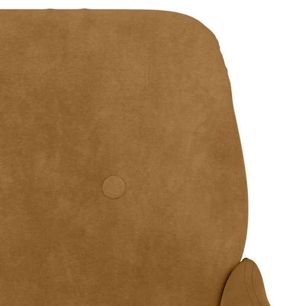 vidaXL Soffa Brun 108x79x79 cm Sammet 351421