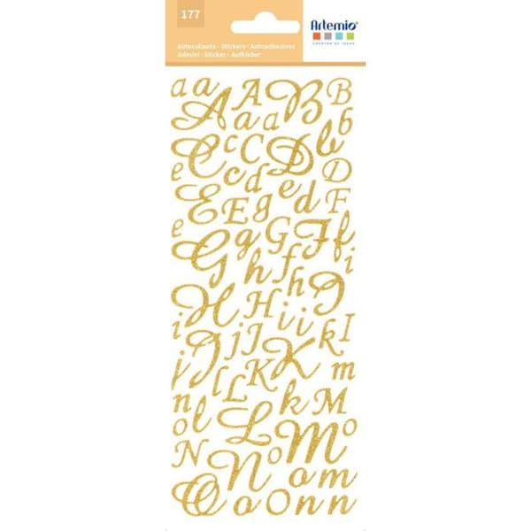 GLITTERSTICKER ALFABET - 177 BITAR