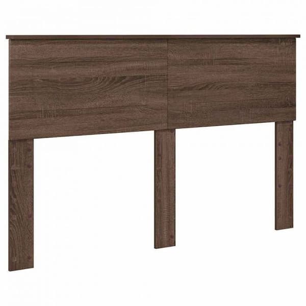 Sänggavel - VIDAXL - 150 cm - Brun ek - Ingenjörsträ - Nutida