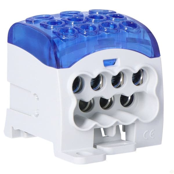 Universell distributionsblock SUB 270 Al/Cu 82070 SIMBLOCK, blå