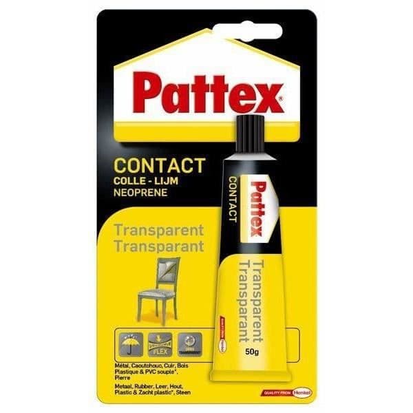 Kontaktlim - PATTEX - 50gr - Transparent Polyuretan - Omedelbar Grepp - Hållbar Montering