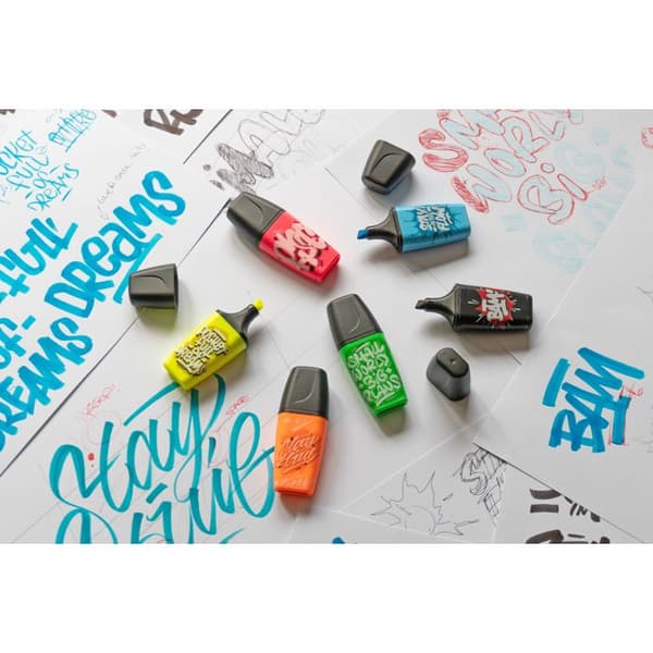 Marker - STABILO - BOSS MINI - Orange - Sned spets - Vattenbaserat bläck
