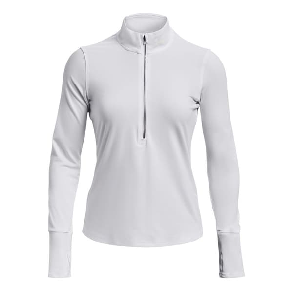 Träningströja 1/2 zip - UNDER ARMOUR - Qualifier Run - Dam - Vit - Snabbtorkande
