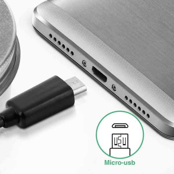 USB OTG 2.0 micro-B hane 0,20 m svart - Cablepelado REF-95194