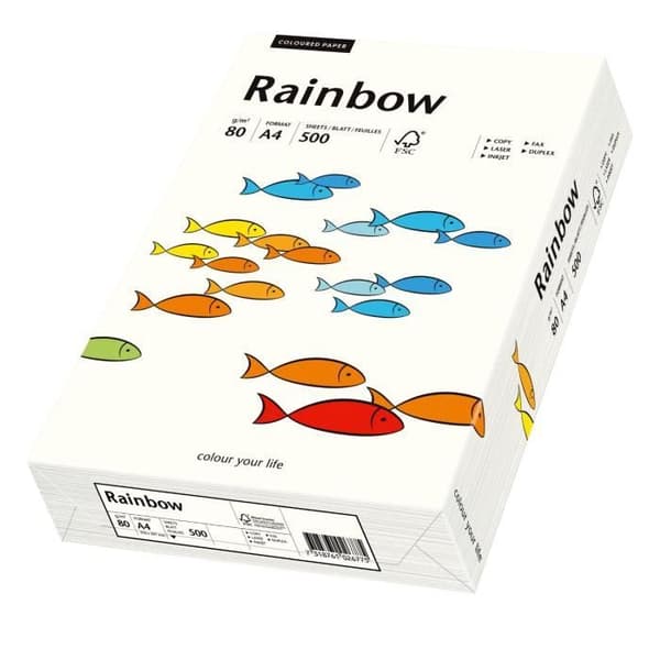 Multifunktionspapper - PAPYRUS - Regnbåge - 500 ark - A4 - 80 g/m²