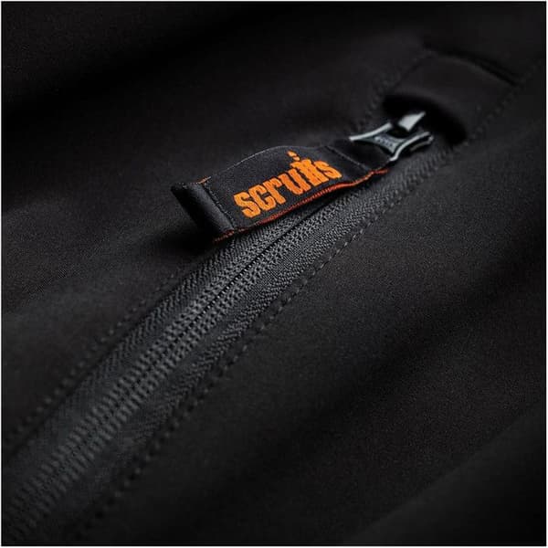 Scruffs - Svart Arbets Softshell Jacka - Storlek S