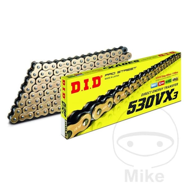 D.I.D 530 VX3 kedja 102 länkar svart