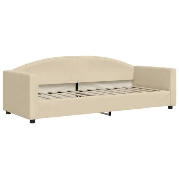 vidaXL Sängsoffa kräm 80x200 cm tyg 354110