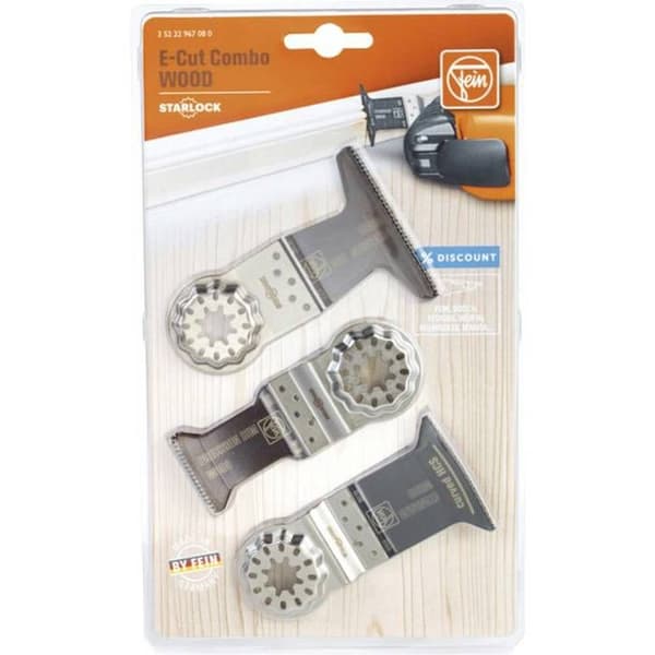 Dyksågsblad - FEIN - E-Cut Starlock - 3 stycken - Special trä - Grå