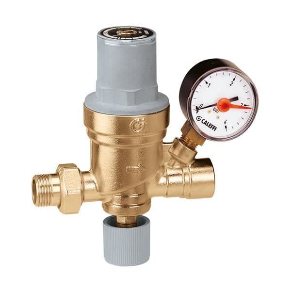 FÄLLSYNK UNIT CALEFFI Ø 1-2 MED MANOMETER 0,2 4 bar art. 553640