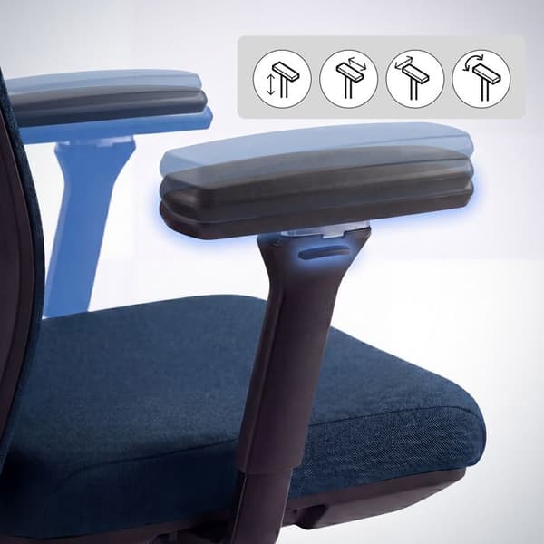 JAN NOWAK Ergonomisk kontorsstol mörkblå VECTOR