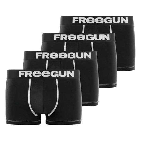 Freegun Boxers för Herr - Svart (Pack med 4)