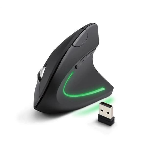 Vertikal datormus - GENERISK - Gaming - Trådlös - Optisk - Ergonomisk