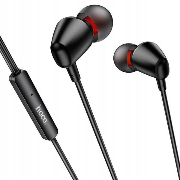 In-ear hörlurar - HOCO - M107 - Trådad - Jack 3,5 mm - Svart