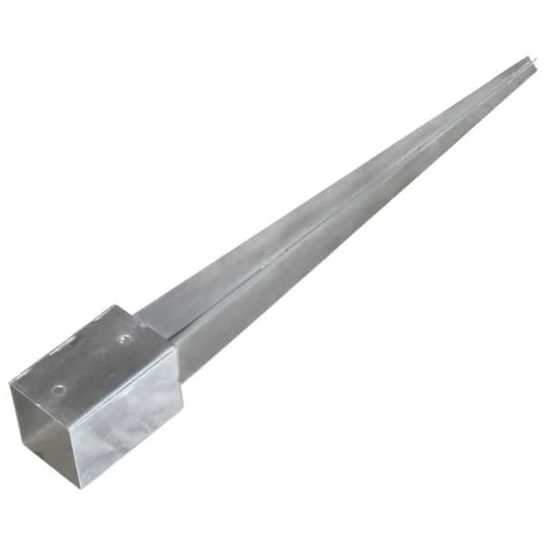 vidaXL Ground Stakes 6 st Silver 9x9x90 cm Galvaniserat stål