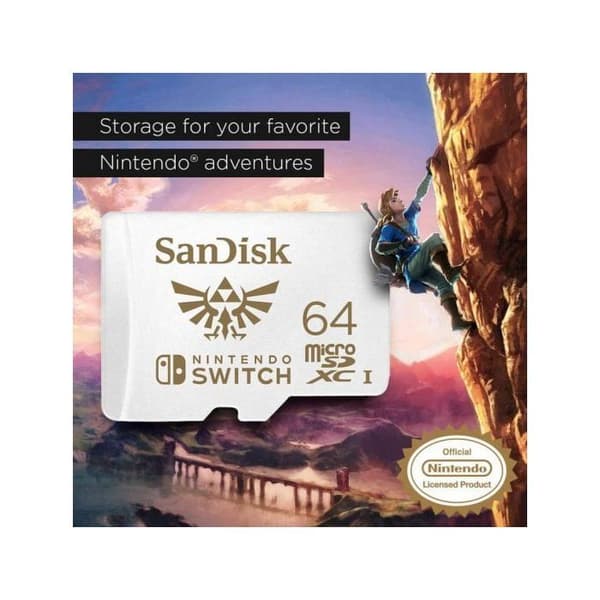 SanDisk Flash Memory Card för Nintendo Switch - 64 GB - UHS-I U3 - microSDXC
