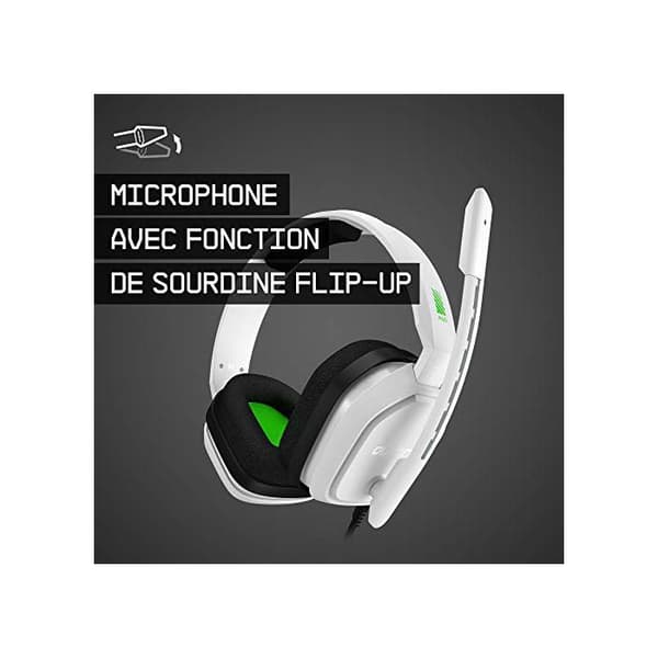 Mikroheadset - ASTRO - A10 - Circumaural - Trådad - Vit och Grön