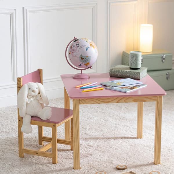 Globus barn D.20cm metallbas rosa - Atmosphera Inredningsdesigner
