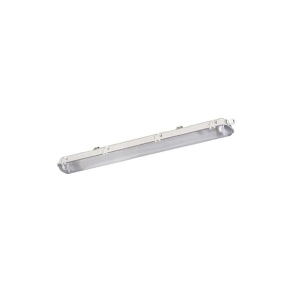Vattentät LED-ramp IP65 – 2x18W – 66cm – Grå – Rillad diffusor KL-31322