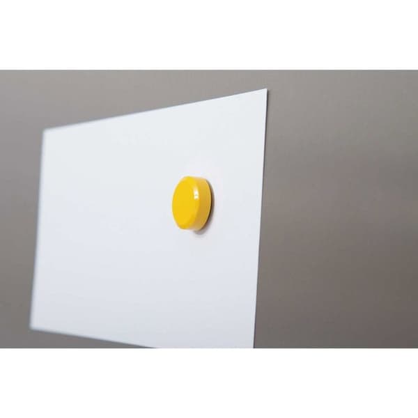 MAUL Magnet MAULpro rund 20 delar 0,3 kg Plastferrit brutssäker eroderad lackerad Ø 2 x 0,75 cm gul