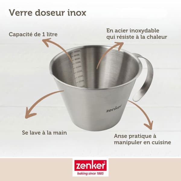 Måttglas 1 liter Zenker Smart Pastry