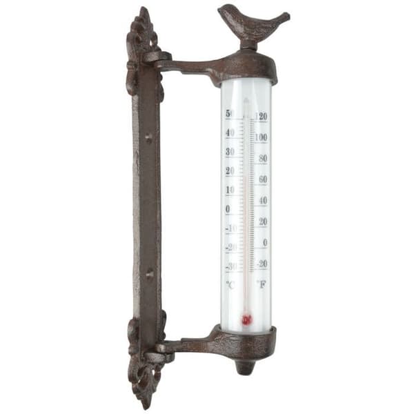 Esschert Design Väggtermometer Gjutjärn Brun BR20