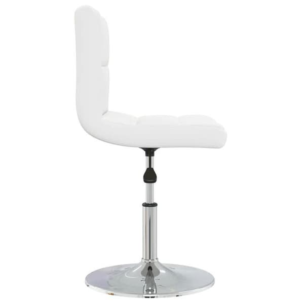 vidaXL Matstol Vit Konstläder 3087438