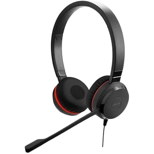 Stereo headset - JABRA - Evolve 20 SE - Passiv ljudisolering - USB-C - Optimal komfort
