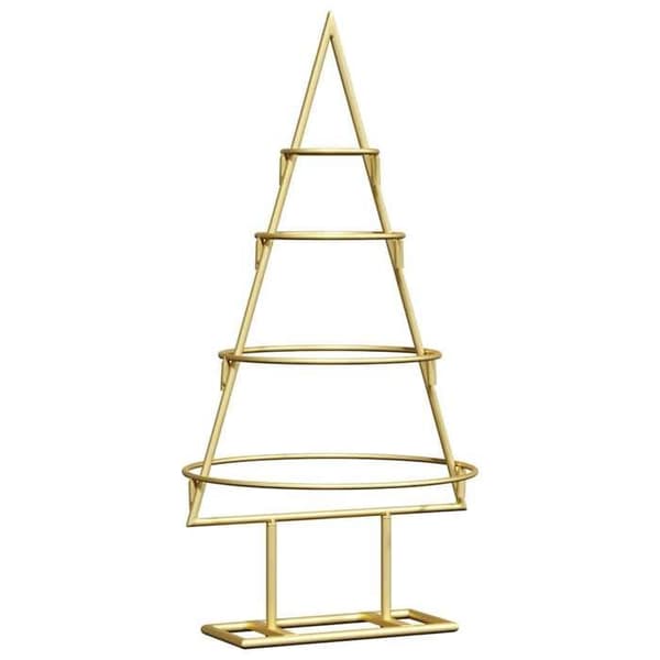 vidaXL Julgran i metall Guld 60 cm Pulverlackerad stål 42019151