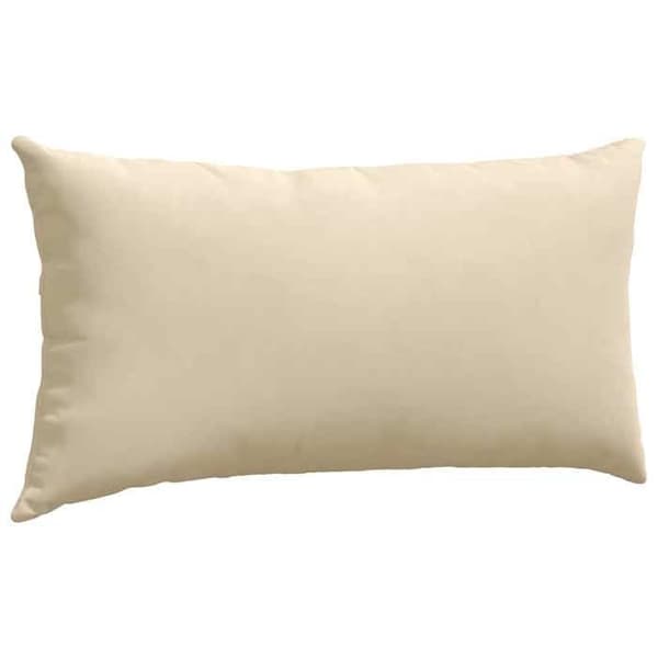 vidaXL Soffkuddar 2 st Kräm 80 x 40 cm tyg 42013729