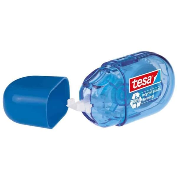 Vitt tejp - TESA - ecoLogo mini - 5 mm x 6 m - Blå - Rivstark