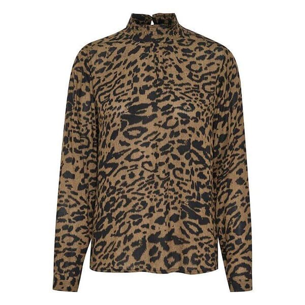 Blus med mönster dam KAFFE Amber