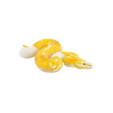 BULLYLAND Albino Royal Python Figurine - 8 cm - Gul - För barn från 3 år