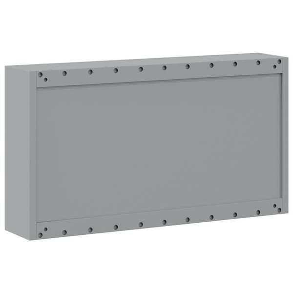 Väggmonterad verktygsskåp Svart 100x20x55 cm Stål