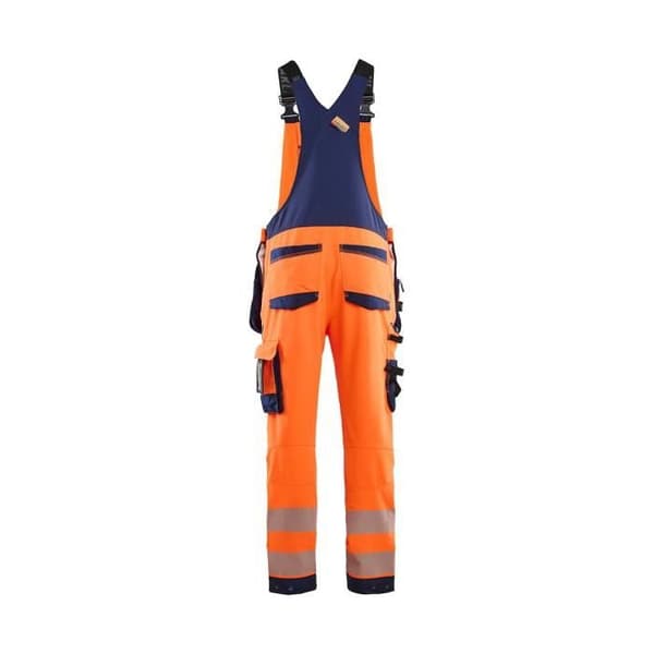 Högsynlig stretch 4D hängselbyxa Blaklader