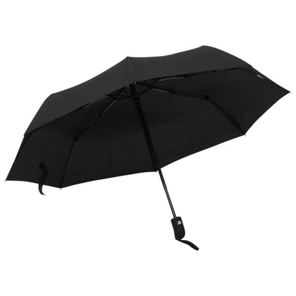 vidaXL Automatiskt fällbart paraply Svart 95 cm
