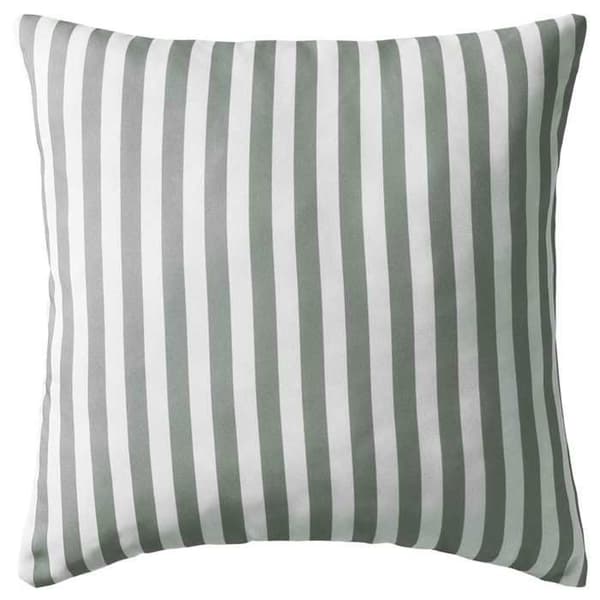 vidaXL Utomhuskudde 2 st Stripe Print 45 x 45 cm Grå