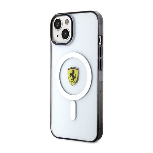 Ferrari Outline MagSafe - Transparent baksida för iPhone 14 Plus (TPU + PC)