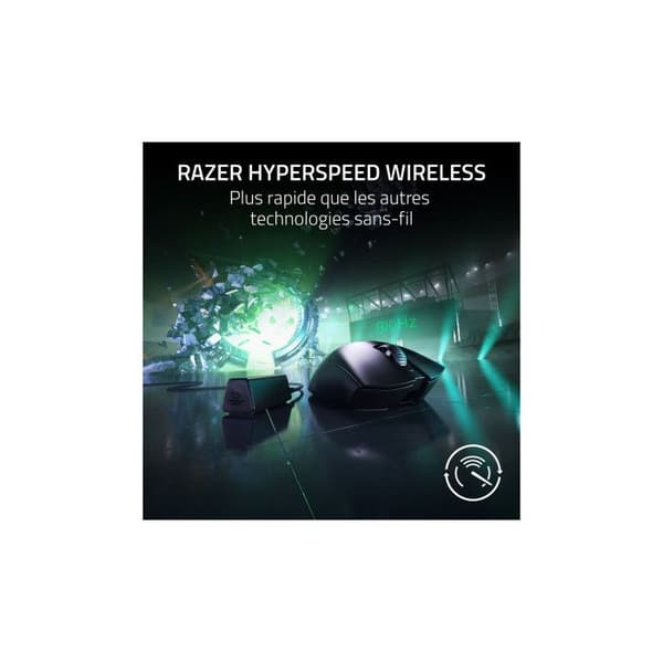 Mus - Razer - Deathadder v3 Pro - Svart - 30000 dpi - 5 programmerbara knappar