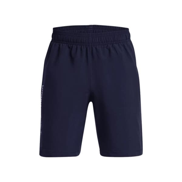 UNDER ARMOR MARINBLÅ VÄVNADE BARNSHORTS