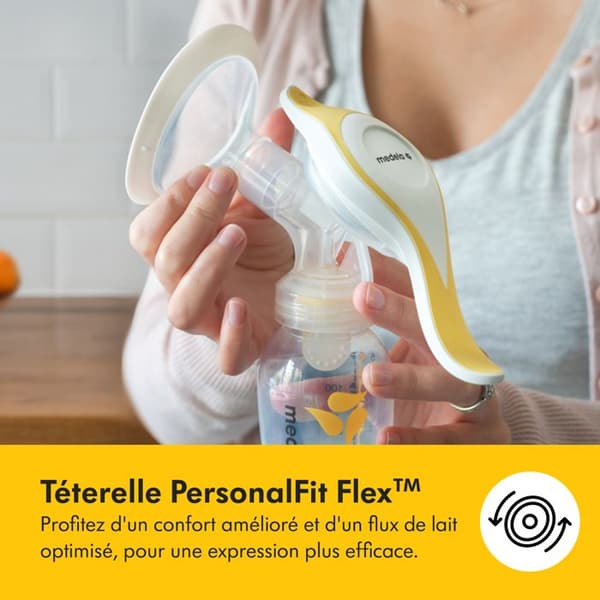 MEDELA - Manuell bröstpump Harmony Flex™ - Ergonomisk och lätt