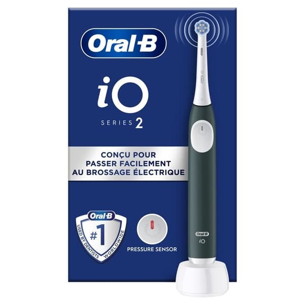 Elektrisk Tandborste - ORAL-B - iO2 - Skogsgrön - Uppladdningsbar - Trycksensor