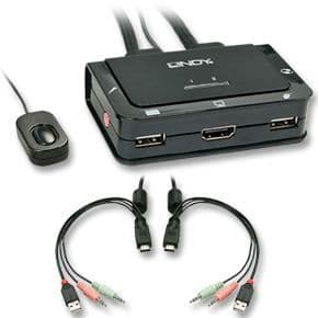 2-portars USB 2.0 Audio Kompakt HDMI KVM-switch