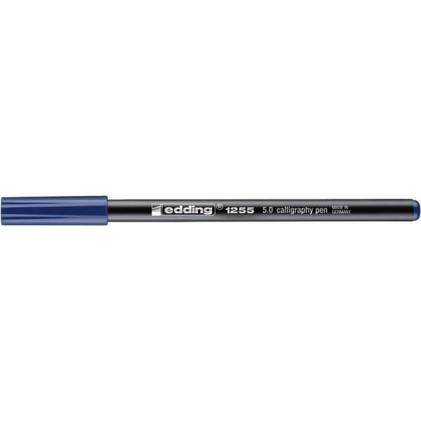 Calligraphy Pen - EDDING - 1255 - Stålblå - 5 mm - Snabbtorkande