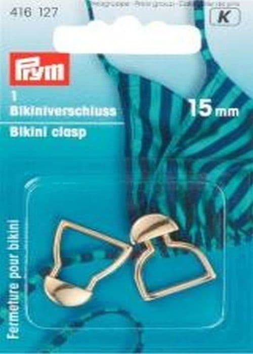 Bikini-stängning - Prym - Silver - 15 mm - Kvalitetsmetall